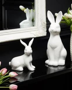 Accessorio decorativo Coniglio RUCA Ceramica Bianco
