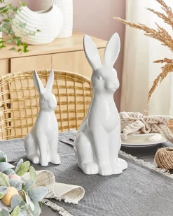 Accessorio decorativo Coniglio RUCA Ceramica Bianco