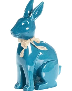 Accessorio decorativo Coniglio JAMBLES Ceramica Blu
