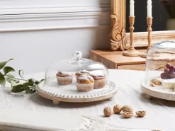 Alzata per torta DENDERA Legno di mango Marrone chiaro