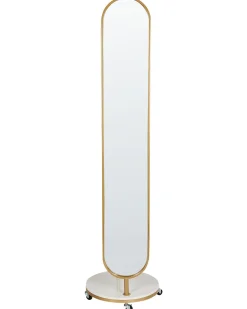 Appendiabiti con specchio LORENA 172 cm Metallo Oro