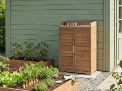 Banco da giardinaggio TEREVILLE Legno di abete 67 cm 45 cm Marrone