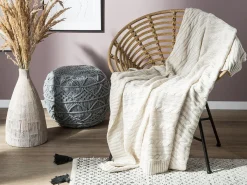 Coperta ANAMUR Cotone 110 x 180 cm Beige