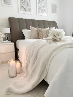 Coperta CHAAB 200 x 220 cm Bianco sporco