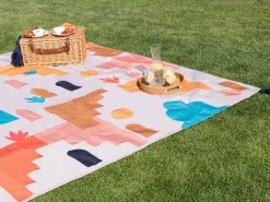 Coperta per picnic KAMBAR 200 x 200 cm Multicolore