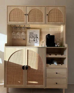 Credenza da cucina CAMPBELLTON 120 cm Marrone chiaro