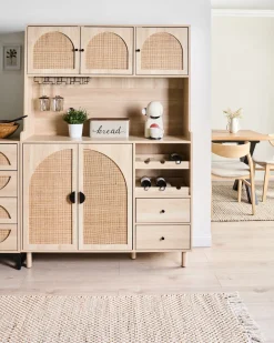 Credenza da cucina CAMPBELLTON 120 cm Marrone chiaro