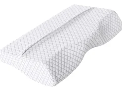Cuscino da letto ELGON Basso Schiuma memory 30 x 50 cm Bianco