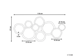 Decorazione da parete ARGON Metallo 57 cm Multicolore