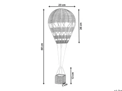 Decorazione da parete Palloncino BEMBA Rattan 60 cm Naturale