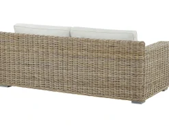 Divano da giardino 2 posti ARDEA Rattan Marrone chiaro