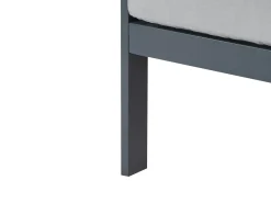 Divano da giardino 3 posti KIATO Metallo Grigio scuro