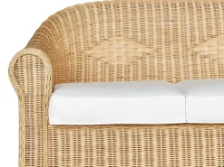 Divano da giardino 3 posti LIVADEIA Rattan Naturale