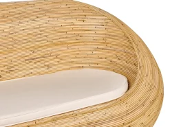 Divano da giardino 2 posti MAIORI Rattan Naturale