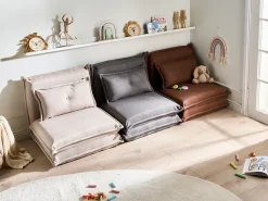 Divano letto singolo DELLEN Tessuto Grigio scuro