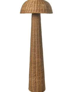 Lampada da pavimento ALERO Rattan Naturale