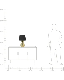 Lampada da tavolo PINEAPPLE Ceramica Oro