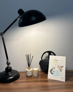 Lampada da scrivania MERAMEC Regolabile Metallo Nero