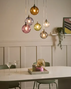 Lampadario a 6 luci TUDDI Vetro Multicolore