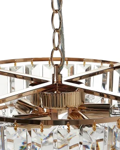 Lampadario ACHEIRO L Cristallo Oro