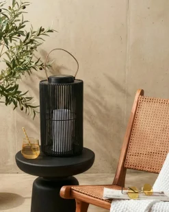 Lanterna a energia solare MACHILI 53 cm Nero