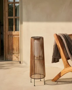 Lanterna a energia solare SEMLIKI 68 cm Naturale