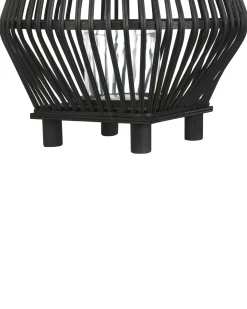 Lanterna LEYTE Bambù 58 cm Nero