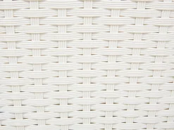 Lettino da giardino SYLT Rattan sintetico (PE) Bianco