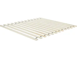 Letto a baldacchino Legno HERLIERE 180 x 200 cm Marrone chiaro
