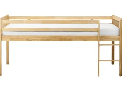 Letto a mezza altezza Legno PEIPIN 90 x 200 cm Marrone chiaro