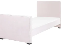 Letto per bambini Velluto TEENIE 90 x 200 cm Rosa pastello