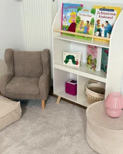 Libreria a 3 ripiani LILOET 102 cm Bianco