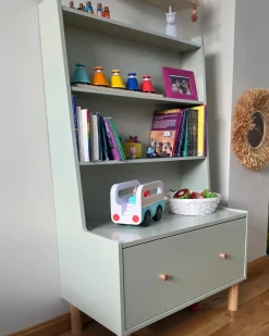 Libreria a 3 ripiani QUILPIE 120 cm Verde chiaro