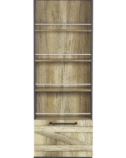 Libreria a 4 ripiani SALTER 163 cm Marrone/Nero