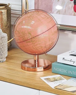 Mappamondo CABOT Rosa 28 cm