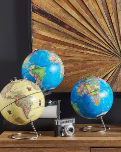 Mappamondo LED STANLEY Blu 30 cm