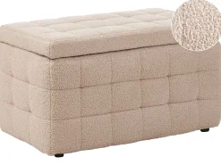 Ottomano contenitore MICHIGAN Bouclé Beige