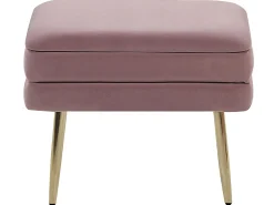 Panca contenitore imbottita ODESSA Velluto Rosa