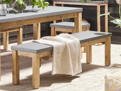 Panchina da giardino OSTUNI 160 cm Cemento Grigio