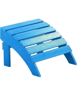 Poggiapiedi da giardino ADIRONDACK Blu