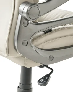 Poltrona da scrivania GALLANT Pelle sintetica Beige
