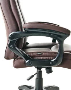 Poltrona da scrivania GRACEFUL Pelle sintetica Marrone scuro