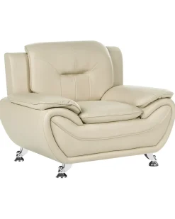 Poltrona LEIRA Pelle sintetica Beige