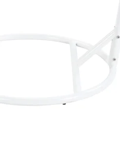 Poltrona sospesa con supporto da pavimento ALLERA Metallo Bianco