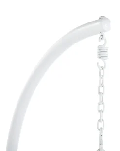 Poltrona sospesa con supporto da pavimento ALLERA Metallo Bianco