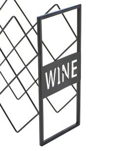 Porta bottiglie da vino BALLYBAY Metallo Nero