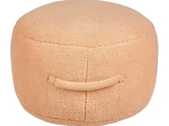 Pouf ADLANA Bouclé Rosa pesca