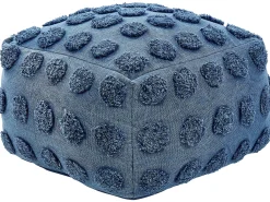 Pouf VISHVI Cotone Blu