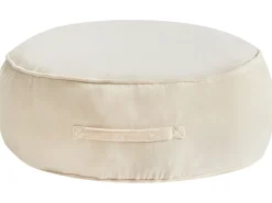 Pouf YULLE Velluto Beige chiaro