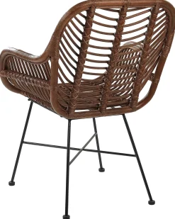 Sedia da pranzo CANORA Rattan Marrone